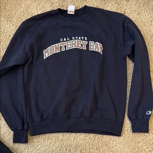 Champion Blue Crewneck Sweatshirt Classic Design